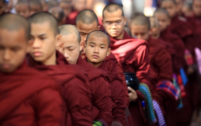 Klasztor Mahagandayon, Mjanma, 2016